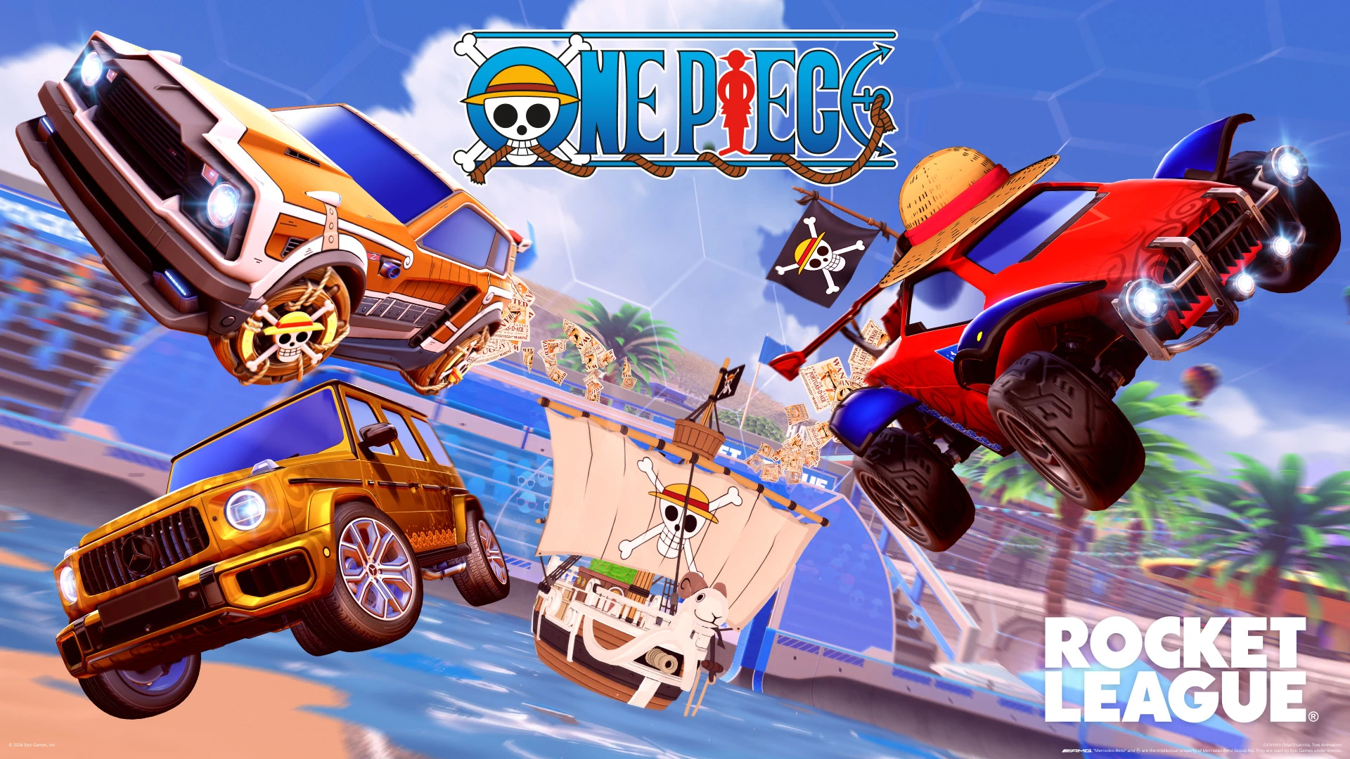 Rocket League запустит кроссовер с One Piece 1 ноября