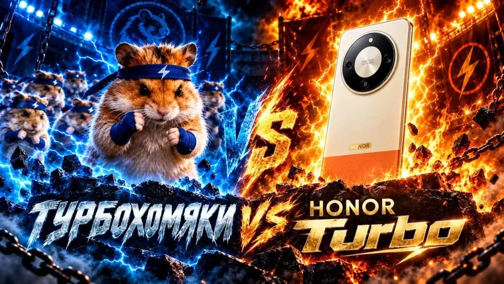 375 хомяков против смартфона: HONOR сравнила обратную зарядку Turbo с беговыми колёсами
