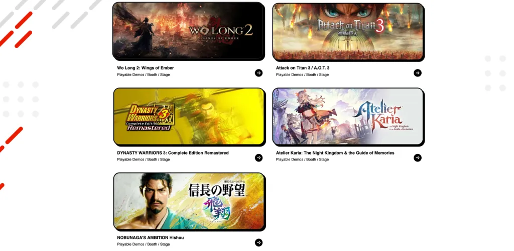 Koei Tecmo на TGS 2026: Wo Long 2, Attack on Titan 3 и все главные показы